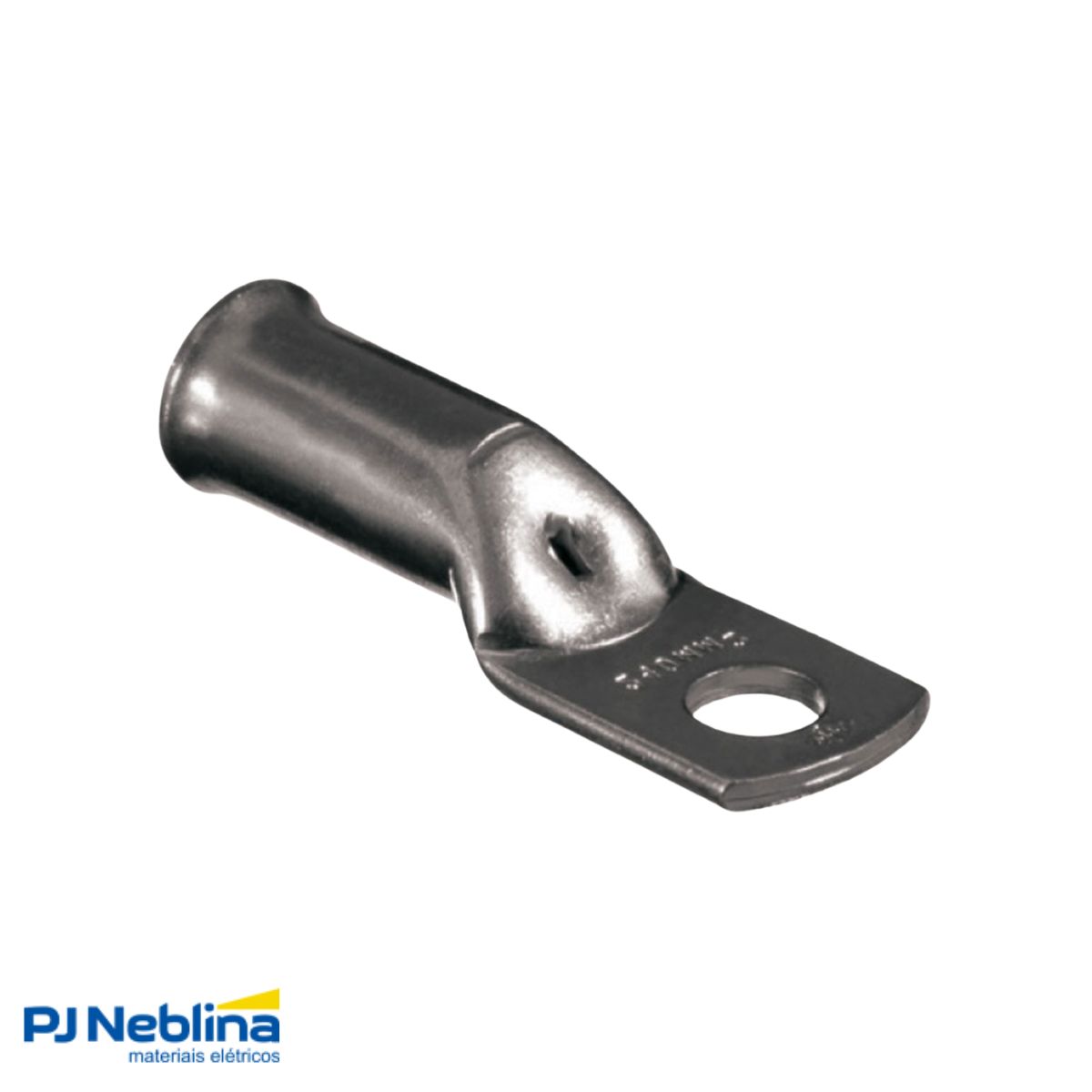 Terminal Compressao 35mm 2 Compr 1 Furo F=8,5mm 5/16 (m8)