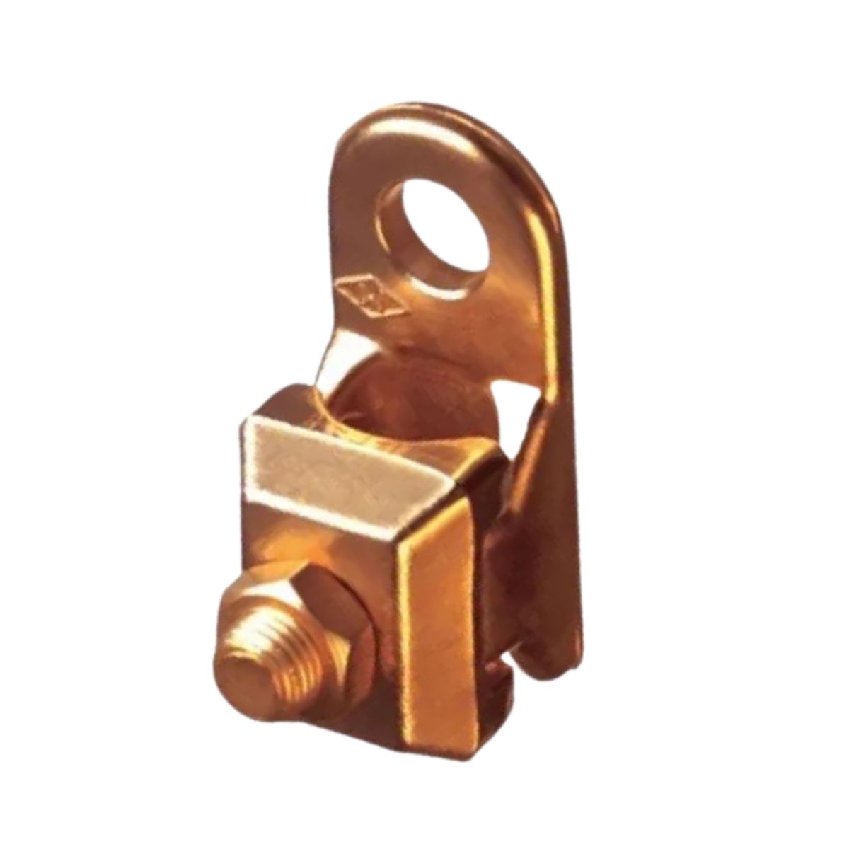 Terminal Pressão 1 Cabo 95Mm 1 Furo F=10,5Mm 3/8 Polegadas M10 Latão Magnet