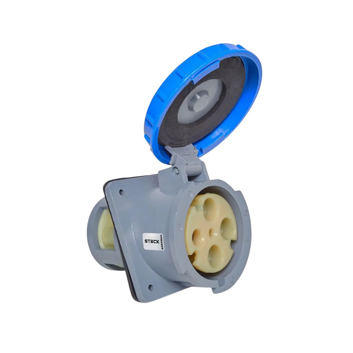 Tomada Industrial Femea Embutir 3P+T 125A 200/250V Az 9H Ip67 - Steck