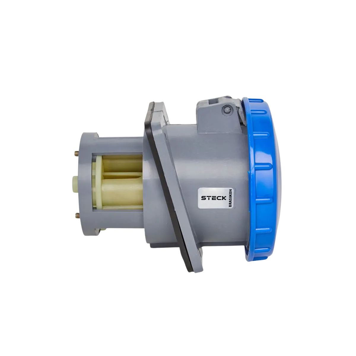 Tomada Industrial Femea Embutir 3P+T 125A 200/250V Az 9H Ip67 - Steck