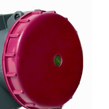 Tomada Industrial Fêmea Embutir 3P+T 63A 380/440V 6H Vermelho Shock Tite S4546 - Steck