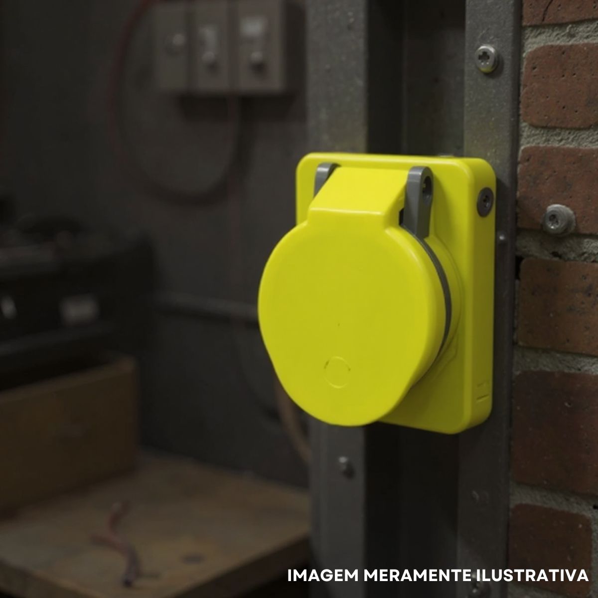 Tomada Industrial Femea Sobrepor 2P+T 32A 100/130V Am 4H Ip44 - Steck