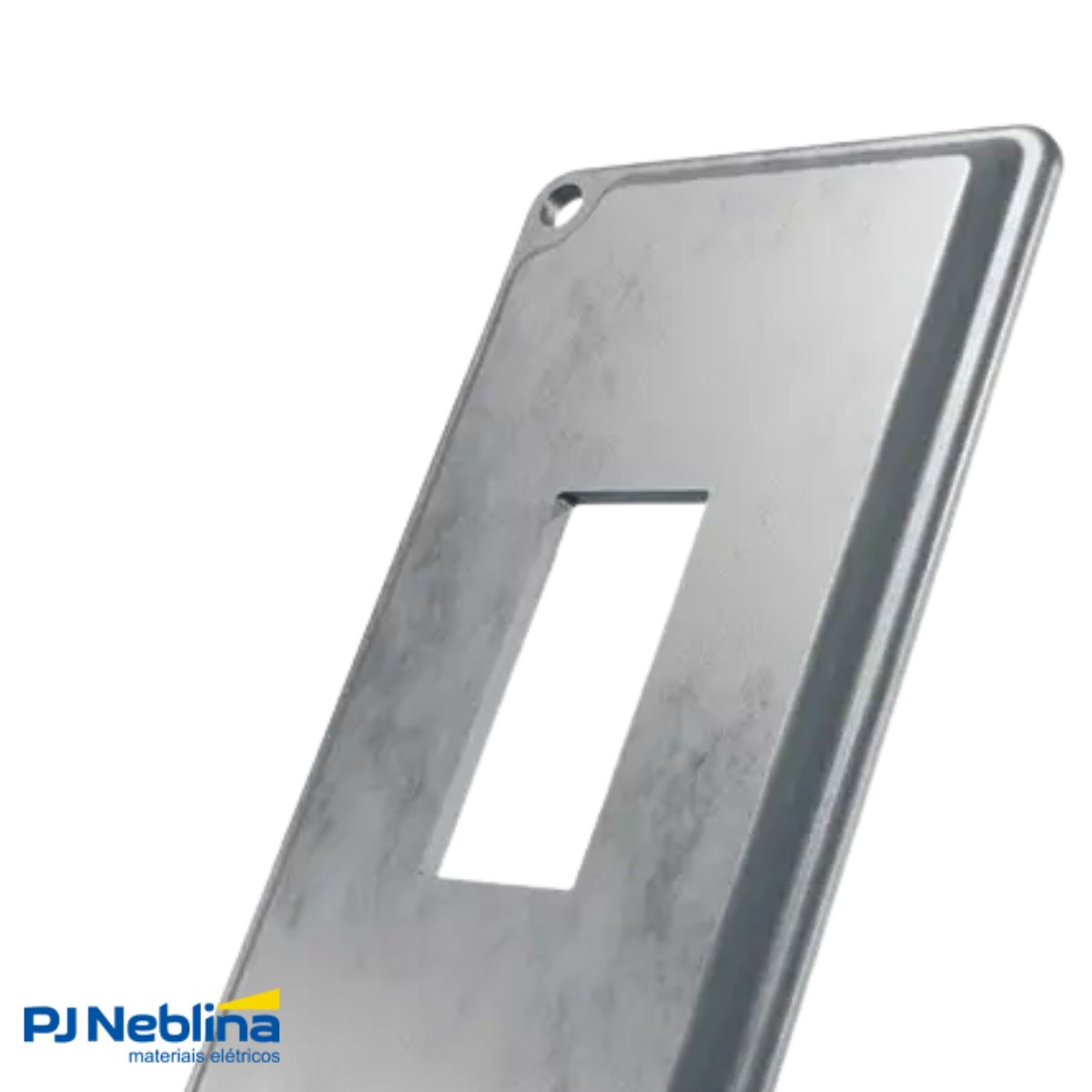 Tampa Condulete 1 Posto Vertical Alumínio 1Pol S/Pintura S/Vedação - Wetzel