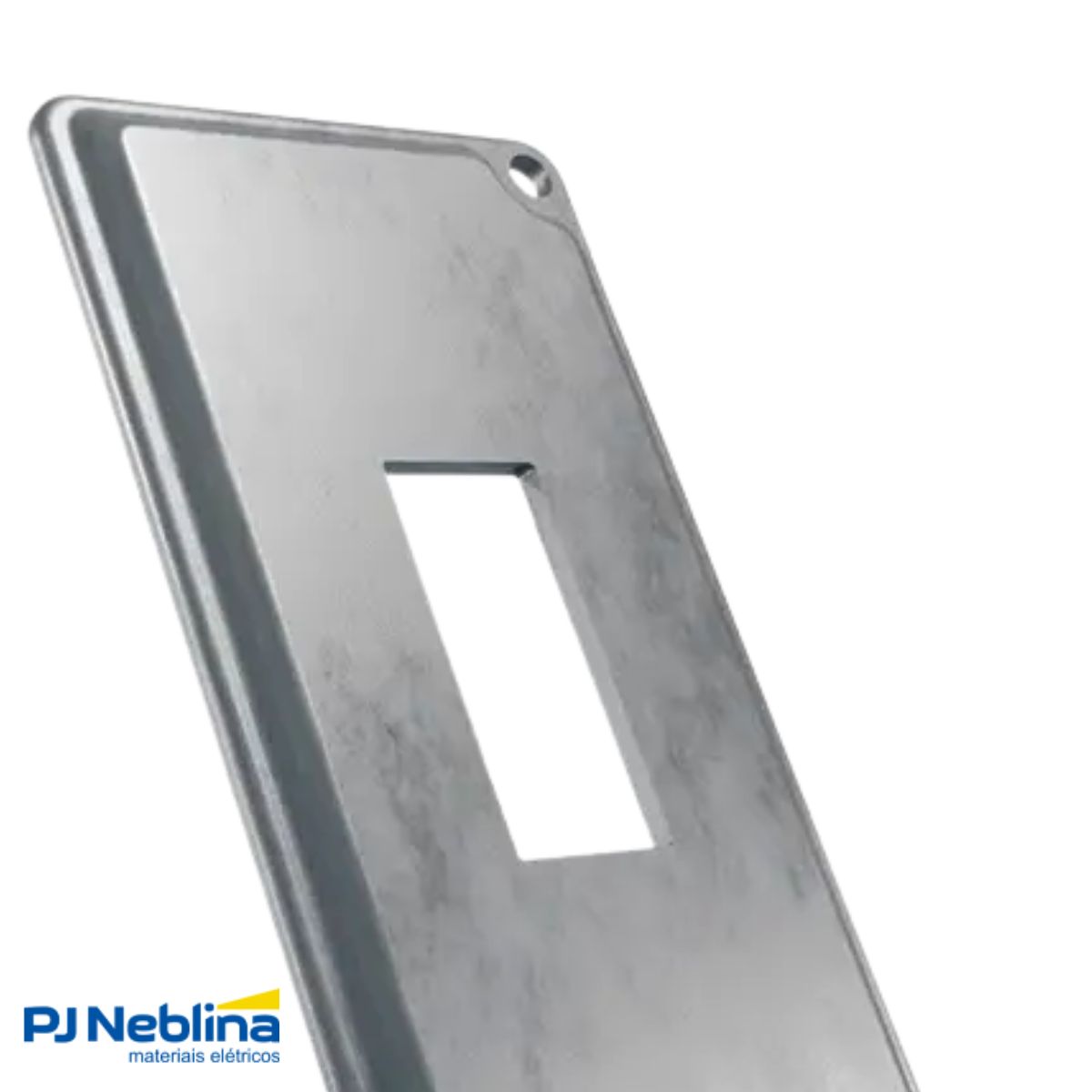 Tampa Condulete 1 Posto Vertical Alumínio 1Pol S/Pintura S/Vedação - Wetzel