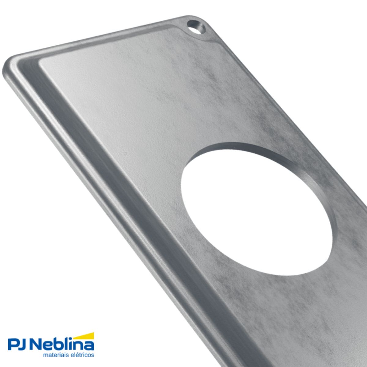 Tampa Condulete 1 Tom Redonda Alumínio 1Pol S/Pintura S/Vedação - Wetzel