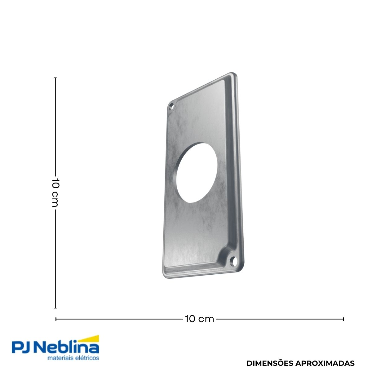 Tampa Condulete 1 Tom Redonda Alumínio 1Pol S/Pintura S/Vedação - Wetzel