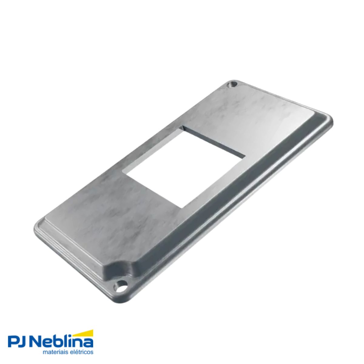 Tampa Condulete 2 Postos Juntos Alumínio 1Pol S/Pintura S/Vedação - Wetzel