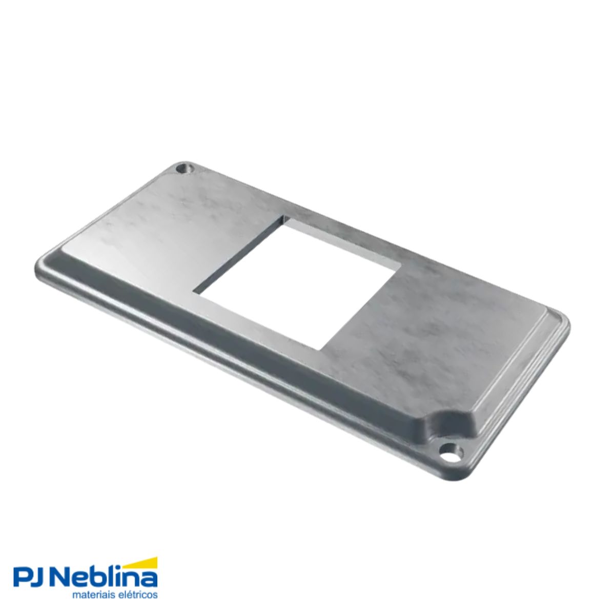 Tampa Condulete 2 Postos Juntos Alumínio 1Pol S/Pintura S/Vedação - Wetzel