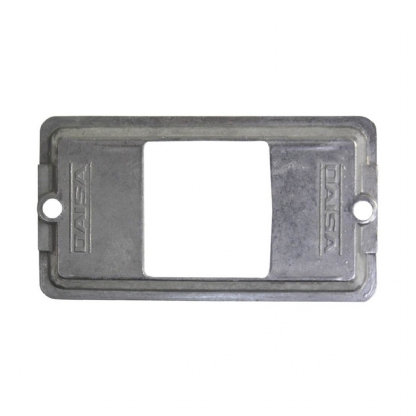 Tampa Alumínio Para Condulete 1/2 - 3/4 Polegada 2 Postos Sem Pintura Sem Vedação TM034+2S - Daisa