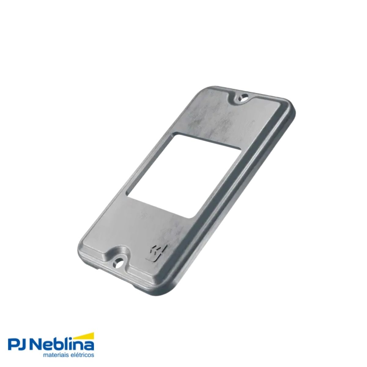 Tampa Condulete 2 Postos Juntos Alumínio 1/2-3/4 S/Pintura S/Vedação - Wetzel