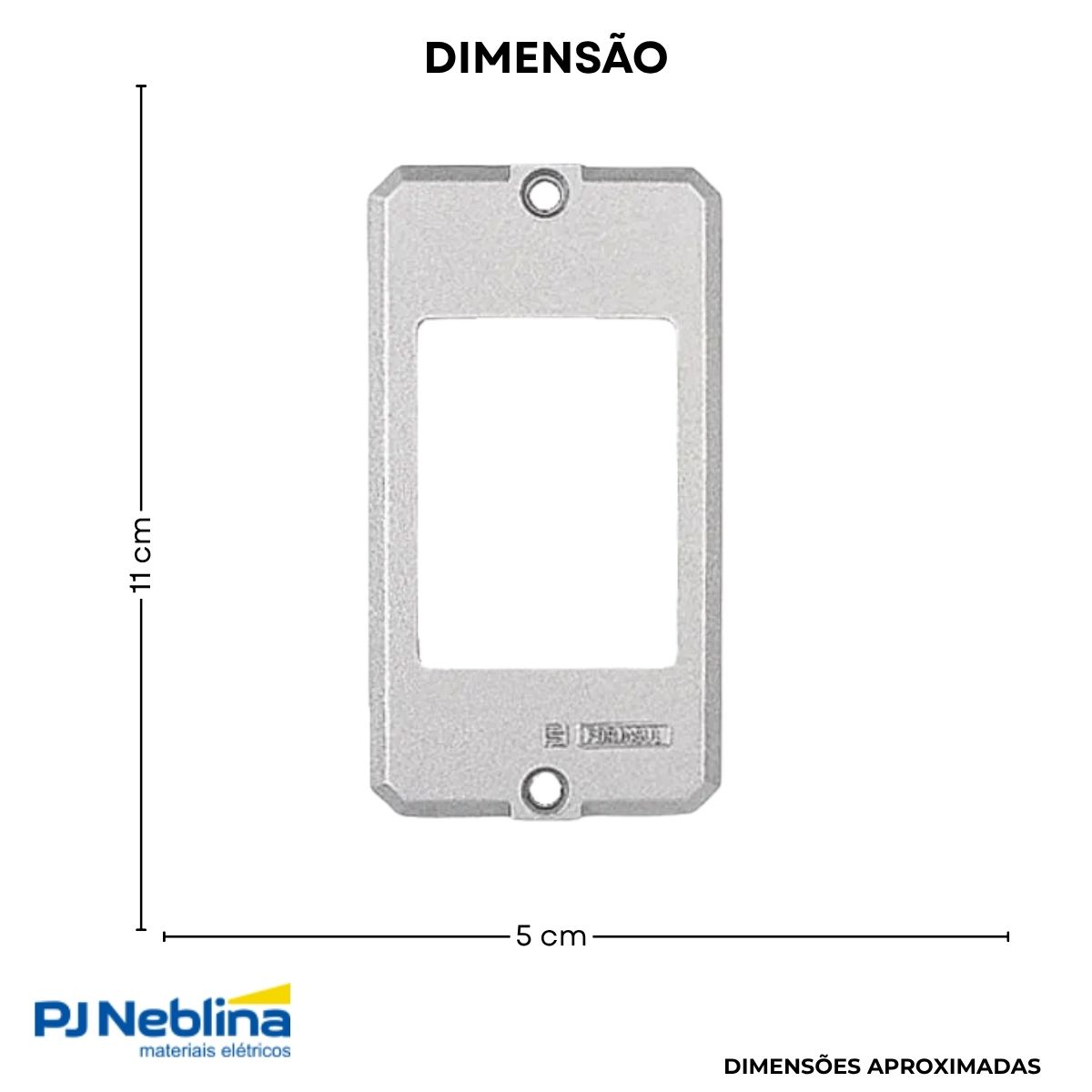 Tampa Condulete 3 Postos Alumínio 1/2-3/4 C/Pintura Cz S/Vedação - Tramontina