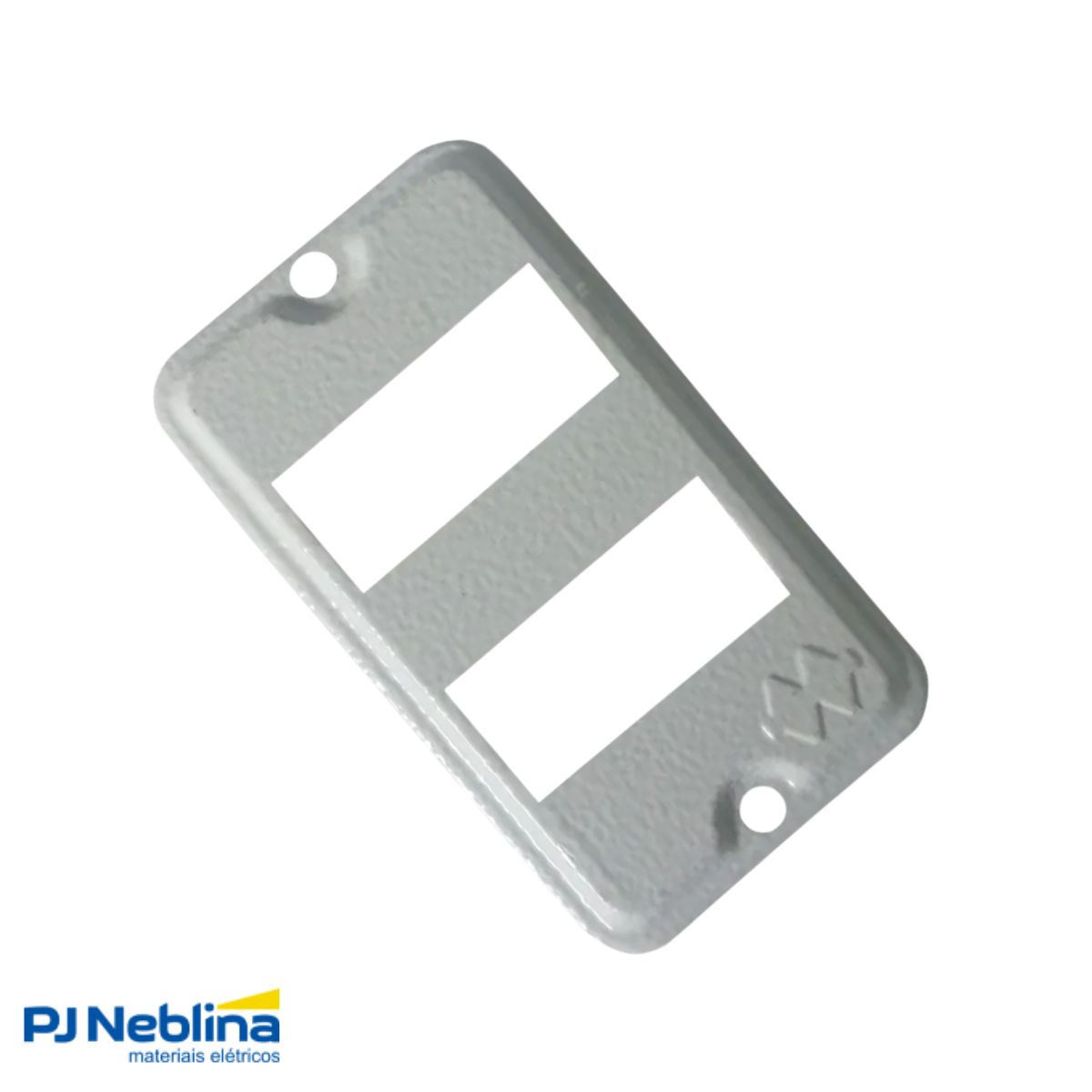 Tampa Condulete 2 Postos Distanciados Alumínio 1/2-3/4 C/Pintura Cz S/Vedação - Wetzel