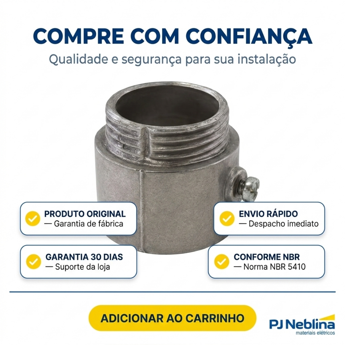 Unidut Cônico Alumínio 2.1/2 Bsp S/Vedação - Daisa