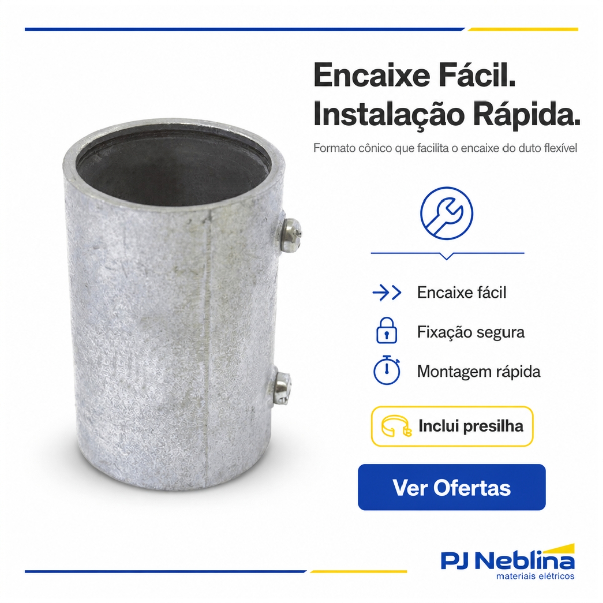 Unidut Cônico Abrigada Interna 3 Polegadas C-Pb Daisa