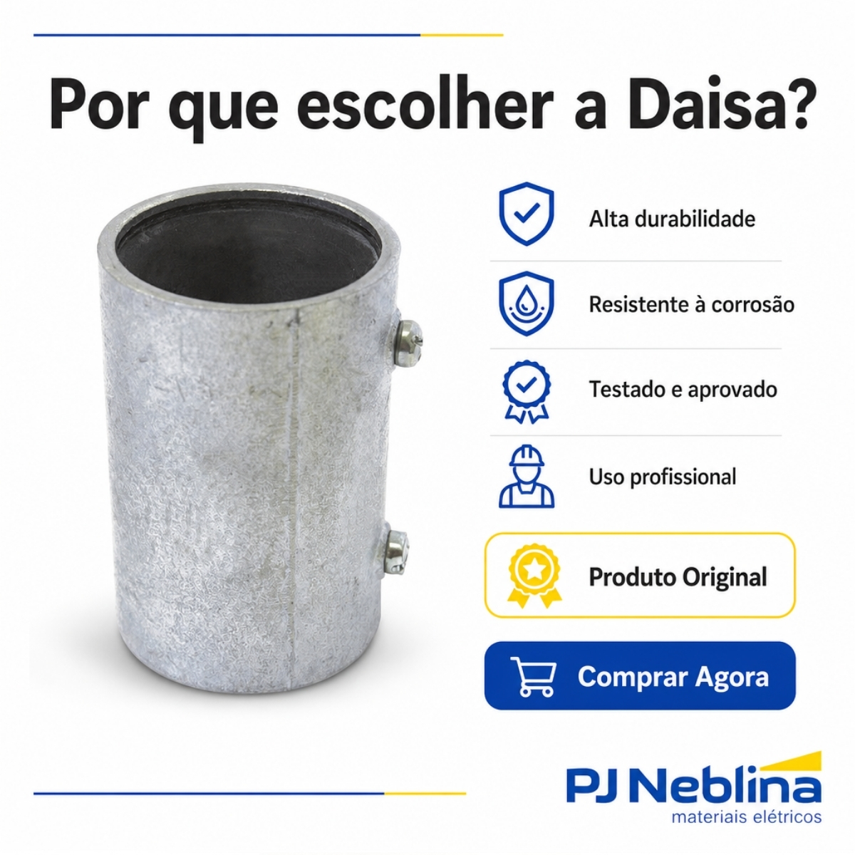 Unidut Cônico Abrigada Interna 3 Polegadas C-Pb Daisa