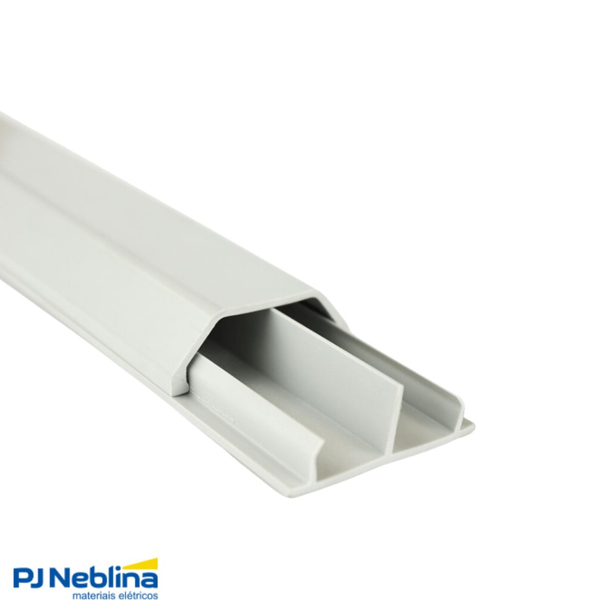 Canaleta Pvc Piso 50X20 (Br C/2M) Cz C/Tampa C/Divisória S/Adesivo - Dutoplast
