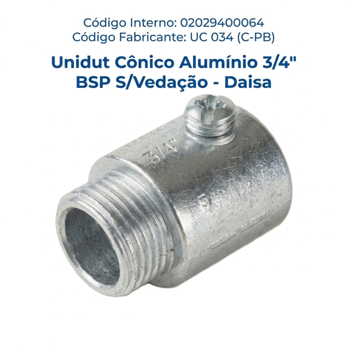 Unidut Cônico Abrigada Interna 3 Polegadas C-Pb Daisa