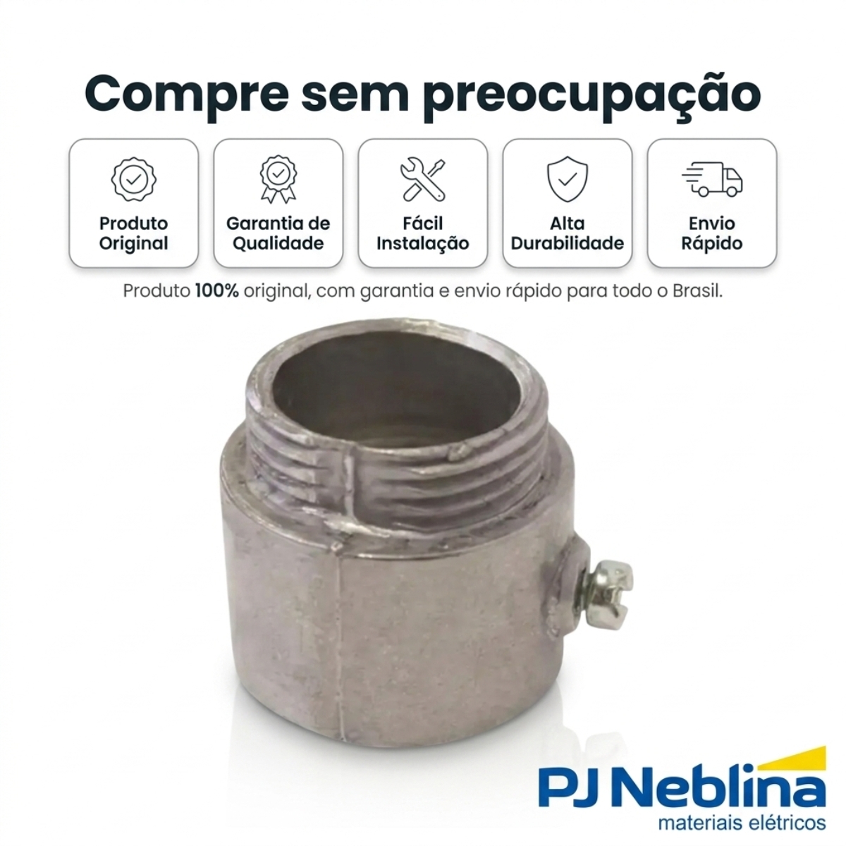 Unidut Cônico Alumínio 1.1/2 Bsp S/Vedação - Daisa