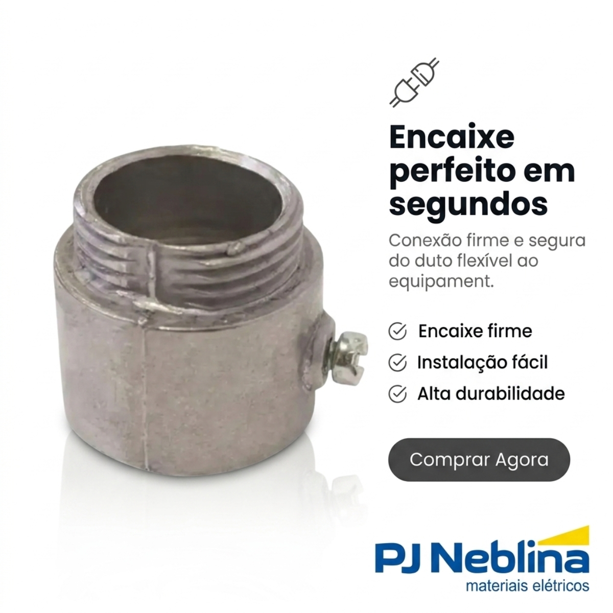 Unidut Cônico Alumínio 1.1/2 Bsp S/Vedação - Daisa