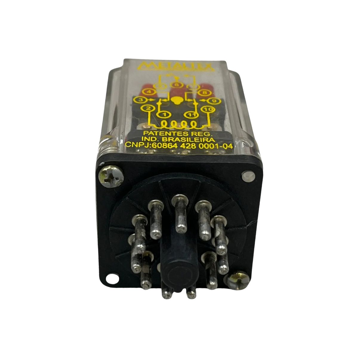 Relé Industrial 12A 24Vcc 3Rev (3Pdt) - Metaltex