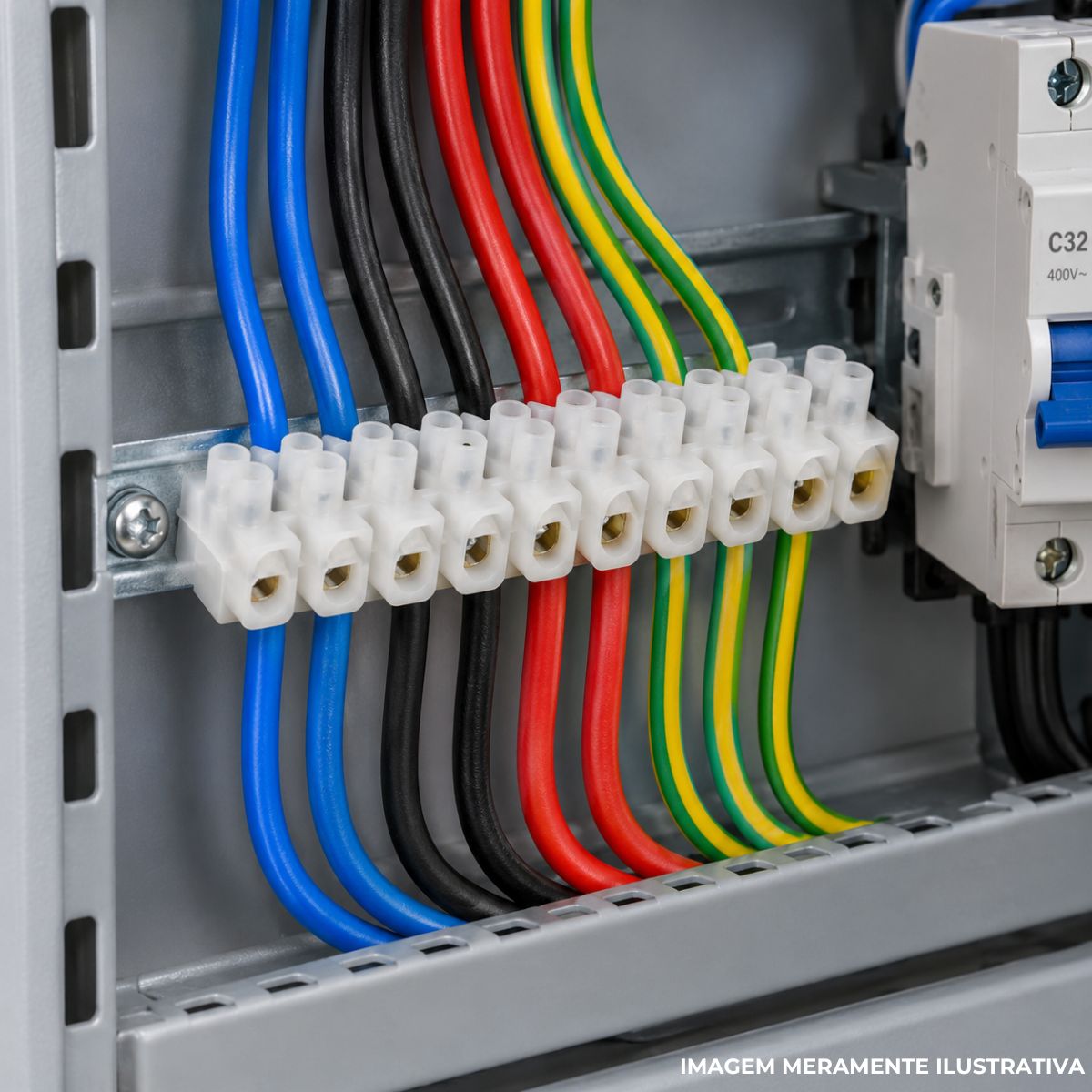 Conector Múltiplo Polietileno 25A 600V 12 Bornes 6,00Mm 70G Branco - Sindal