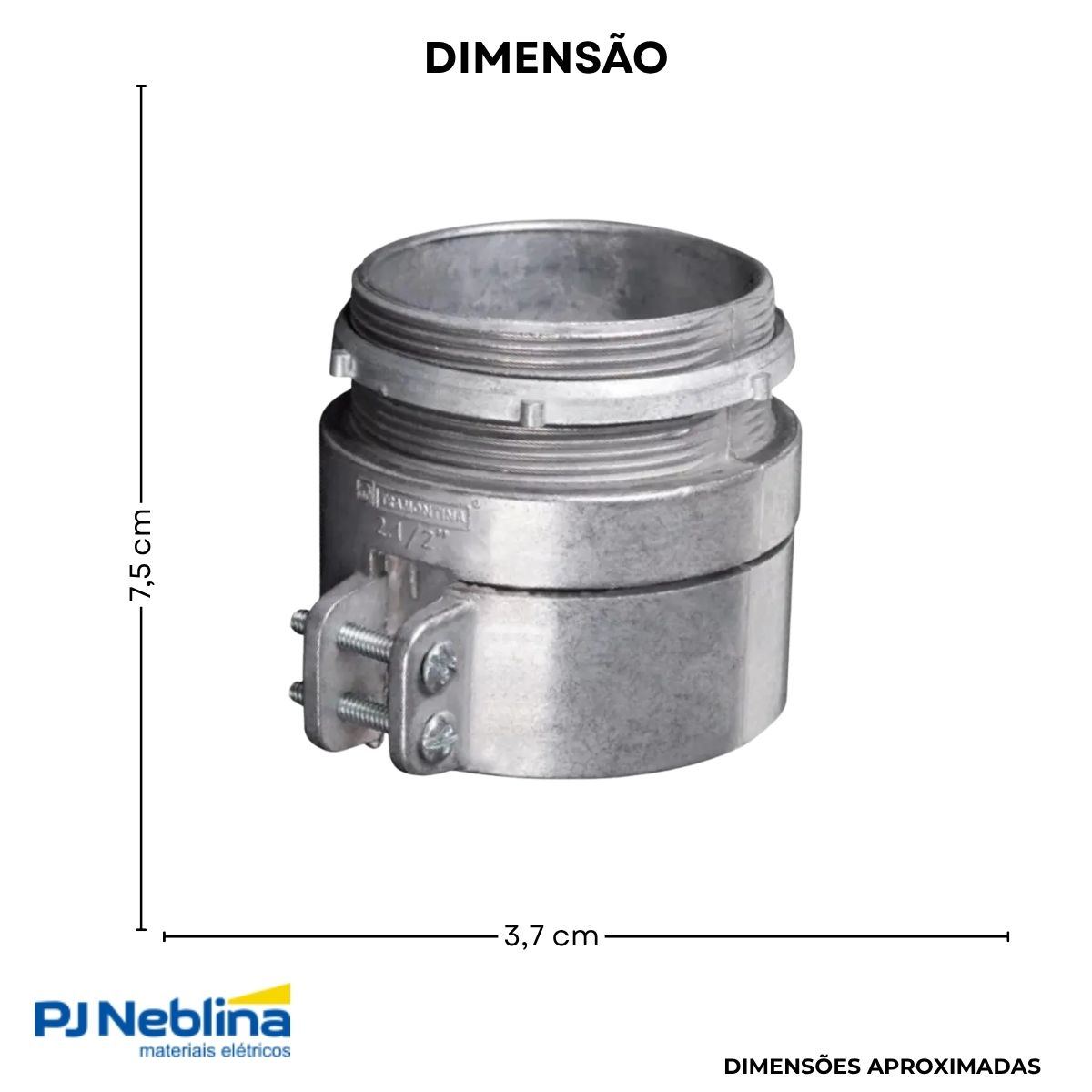 Box Alumínio Reto 2.1/2 Bsp - Wetzel