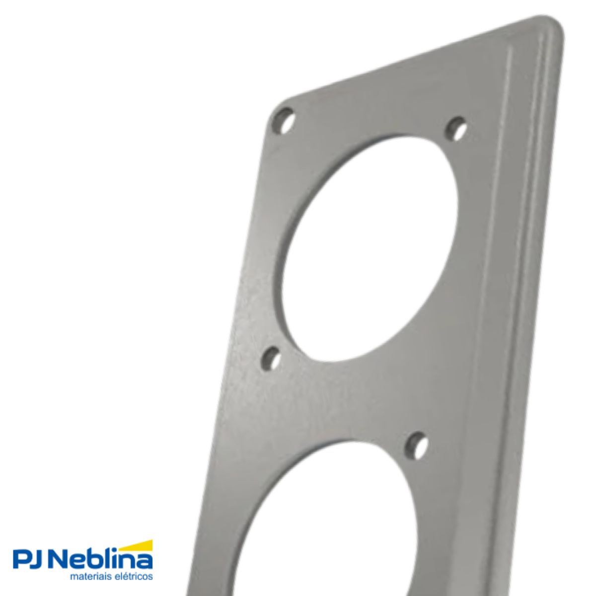 Tampa Condulete 2 Tom Redonda Alumínio 1Pol C/Pintura Cinza S/Vedação - Wetzel