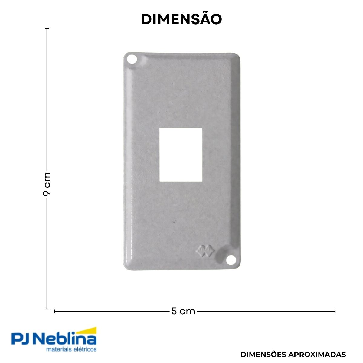 Tampa Condulete 1 Tom Rj11/Rj45 Alumínio 1/2-3/4 C/Pintura Cz S/Vedação - Wetzel