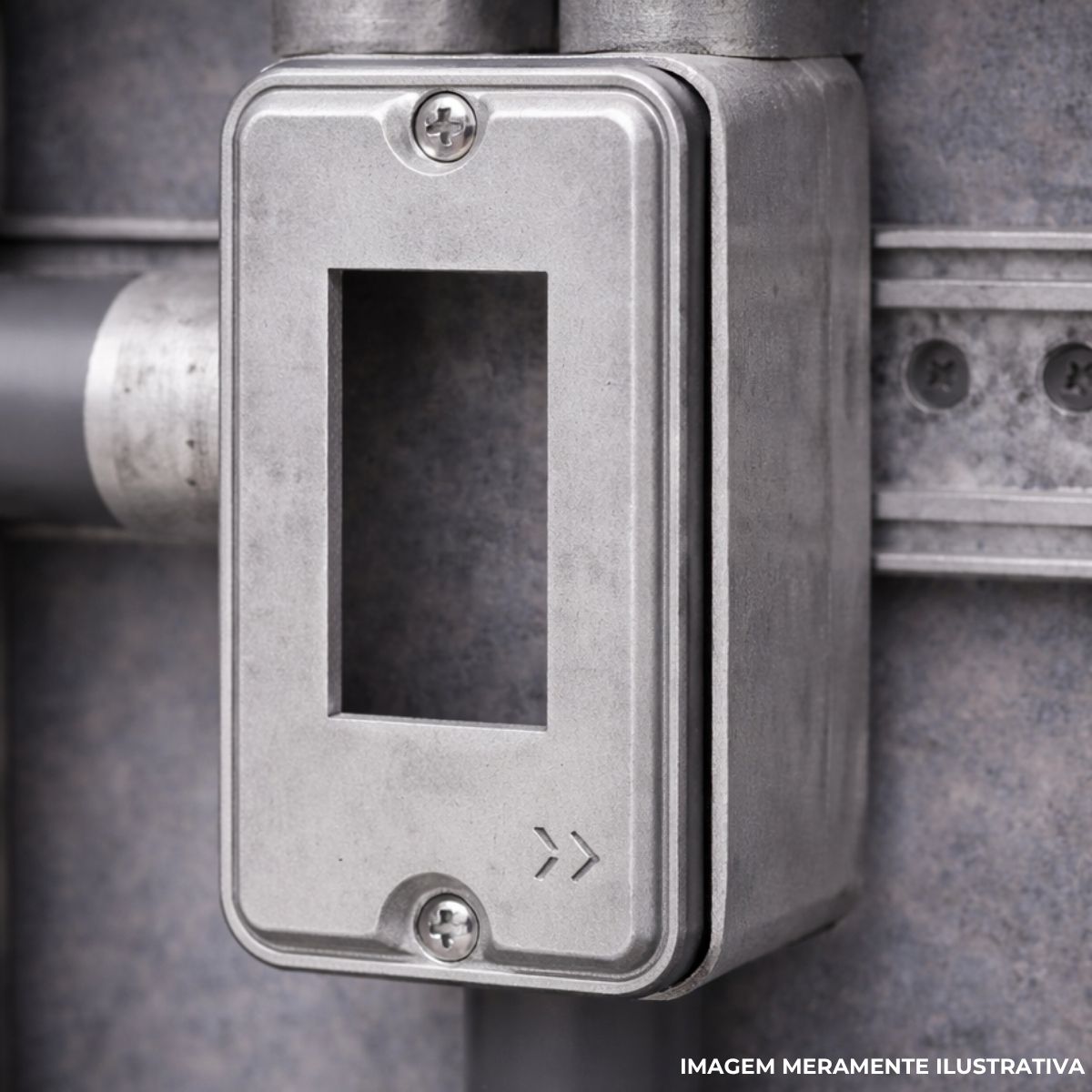 Tampa Condulete 1 Tom Rj11/Rj45 Alumínio 1/2-3/4 C/Pintura Cz S/Vedação - Wetzel