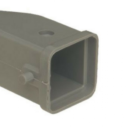 Carcaça Plug Saída Superior 2 Rebites 4 Polos Termoplástico Para Tomada Múltipla - Steck