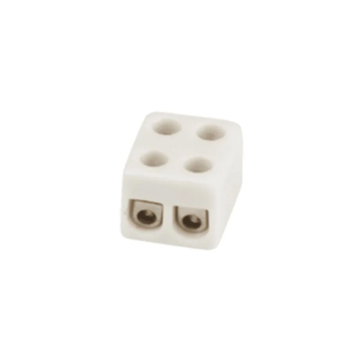 Conector Múltiplo Porcelana 25A 600V 2 Bornes 6,00Mm 350G Branco Rondal - Sindal