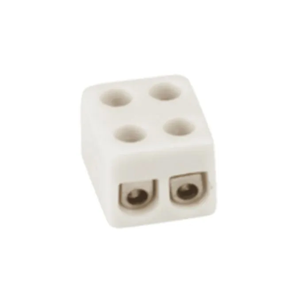 Conector Múltiplo Porcelana 25A 600V 2 Bornes 6,00Mm 350G Branco Rondal - Sindal