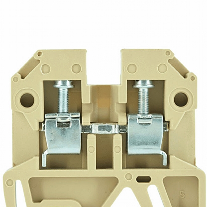 Conector Borne Passagem 2 Conexões 2,50mm 800V Bege SAK 2,5 EN PA - Conexel