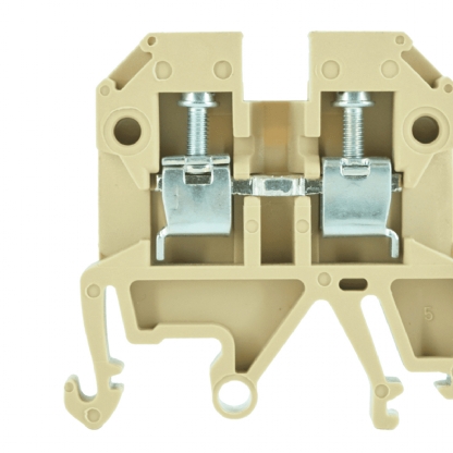 Conector Borne Passagem 2 Conexões 2,50mm 800V Bege SAKD 2,5 EN PA - Conexel