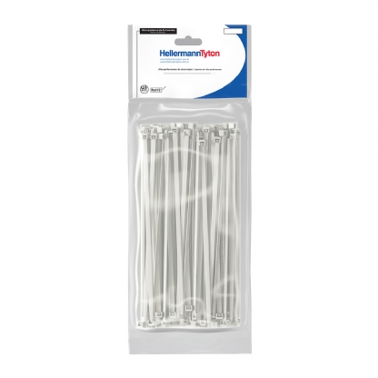 Abraçadeiras Insulok Poliamida 29cm Branca 1000 Unidades - Hellermann