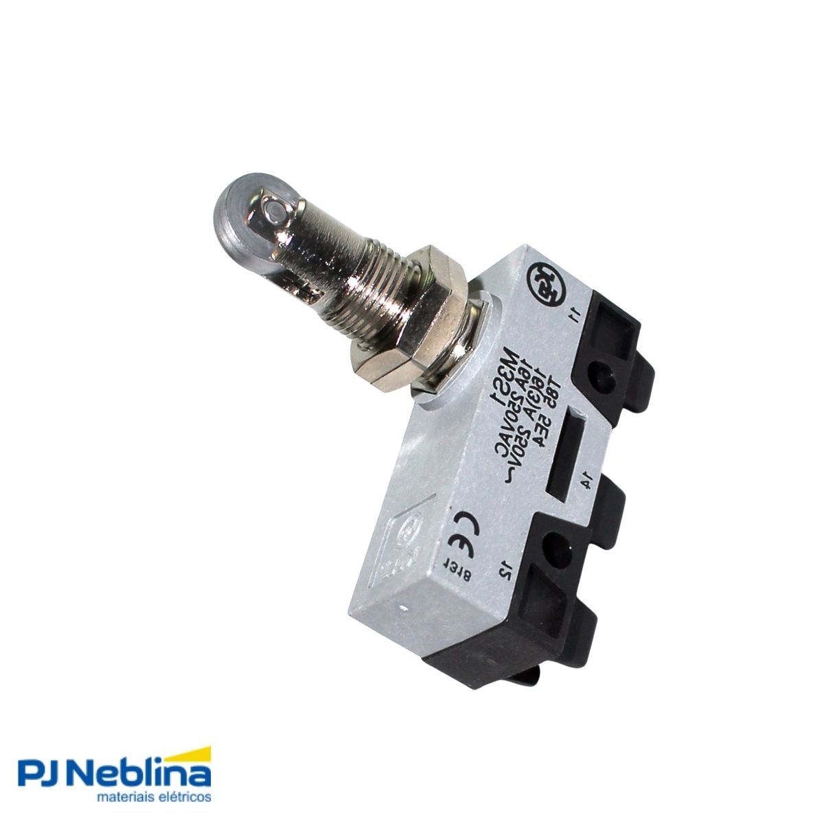 Chave Fim De Curso Botão C/Rolete P/Painel 16A 1Naf Ip40 - Kap