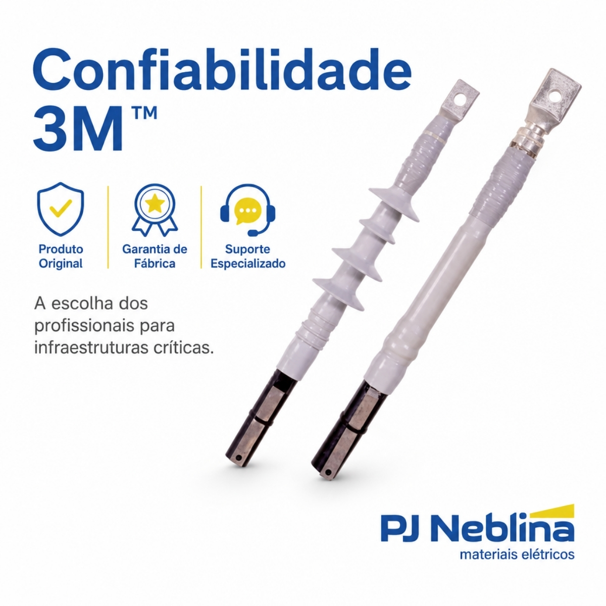 Terminação Modular Contrátil A Frio Interno 50-150 (3,6/6Kv) 35-120 (6/10Kv) 25-95 (8,7/15Kv) - 3M Do Brasil