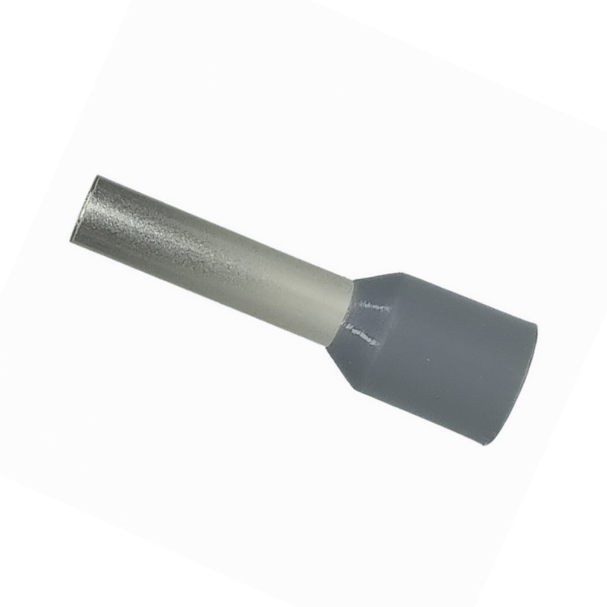 Terminal Tubular (Ilhós) 4,00Mm (12Awg) Pré-Isolado Cinza Cobre Estanhado 100 Peças Axt