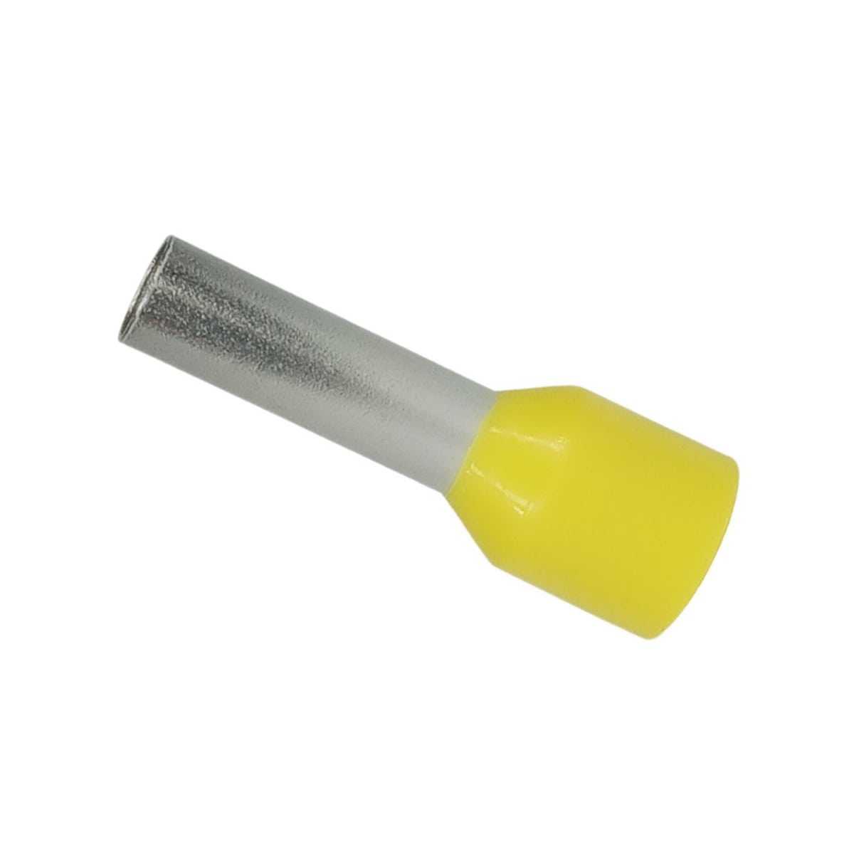 Terminal Tubular (Ilhós) 6,00Mm (10Awg) Pré-Isolado Amarelo Cobre Estanhado Axt