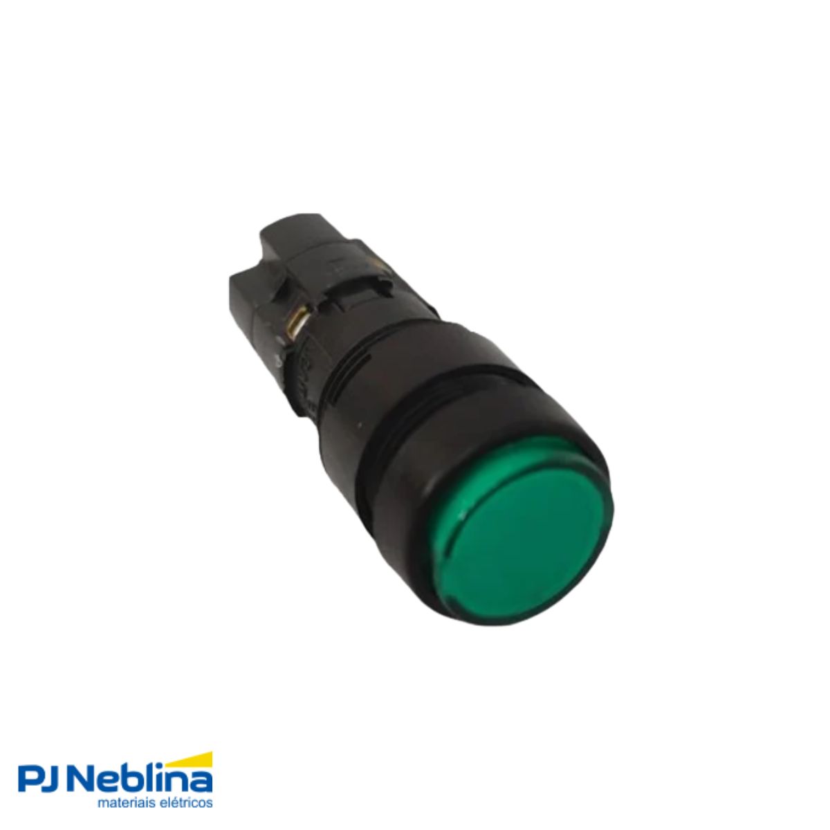 Botão Comando Pulsador Saliente Iluminado Redondo 16 mm Plástico Verde 2Na+2Nf - Ace Schmersal