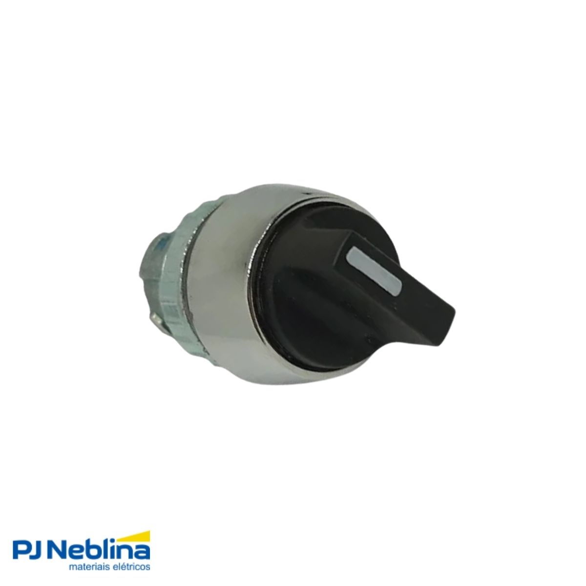 Frontal Comutador Knob Curto 2 Pos Fixas 60G 22 mm Zamak Preto - Ace Schmersal