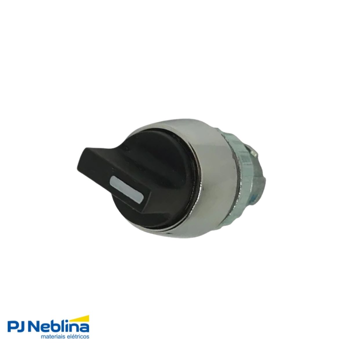 Frontal Comutador Knob Curto 2 Pos Fixas 60G 22 mm Zamak Preto - Ace Schmersal