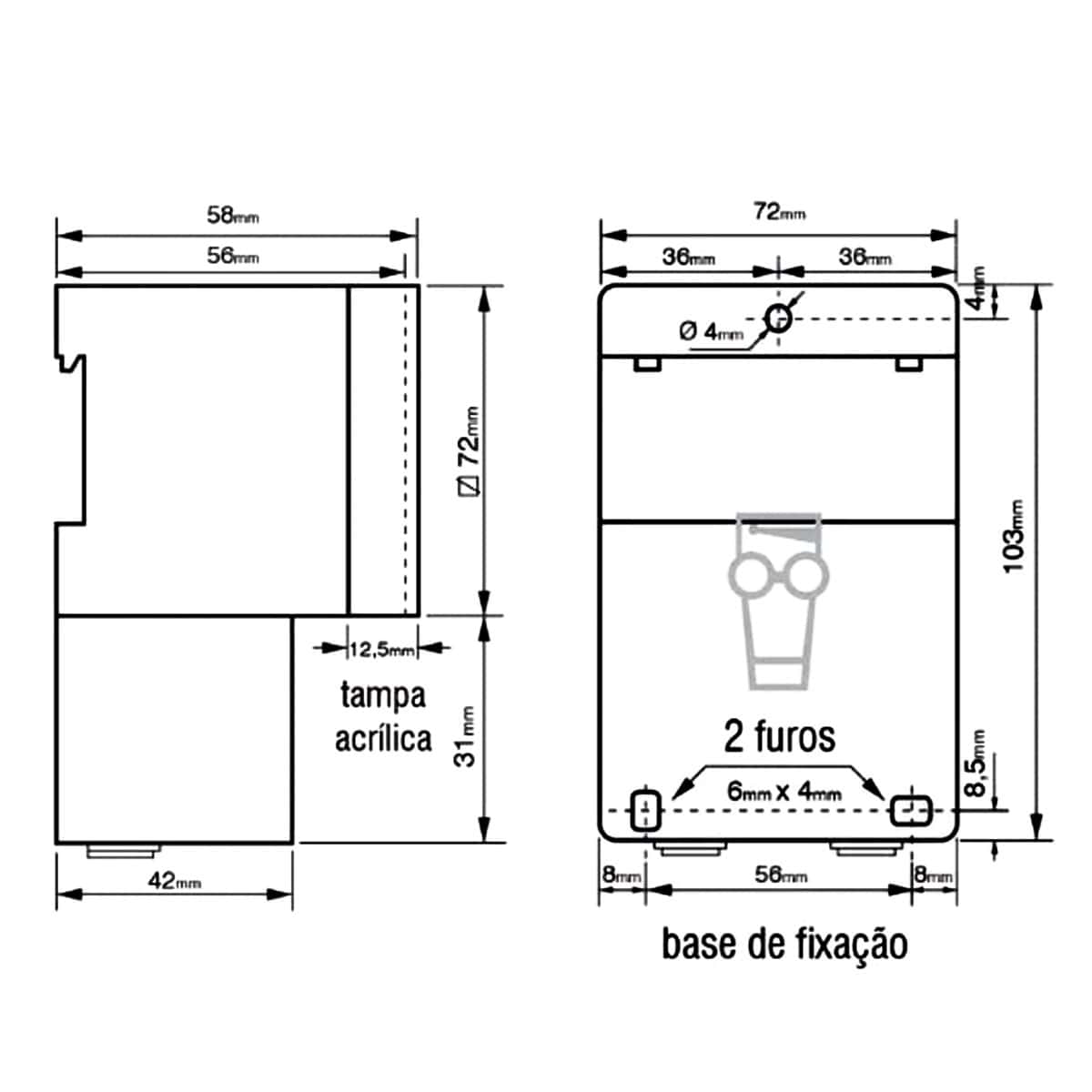 Rele Rtqd 220V Programador Horário 45/63Hz 11113005(M) Coel