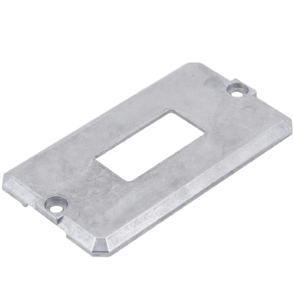 Tampa Alumínio Para Condulete 1/2 - 3/4 Polegada 1 Posto Sem Pintura Sem Vedação TM034+S - Daisa