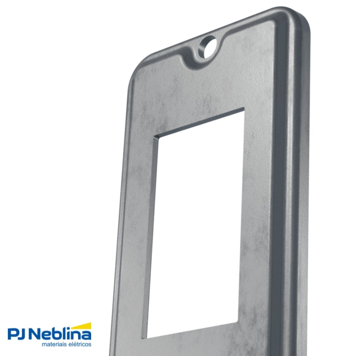 Tampa Condulete 1 Posto Vertical Alumínio 1/2-3/4 S/Pintura S/Vedação - Wetzel