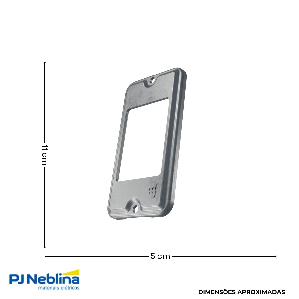 Tampa Condulete 3 Postos Alumínio 1/2-3/4 S/Pintura S/Vedação - Wetzel