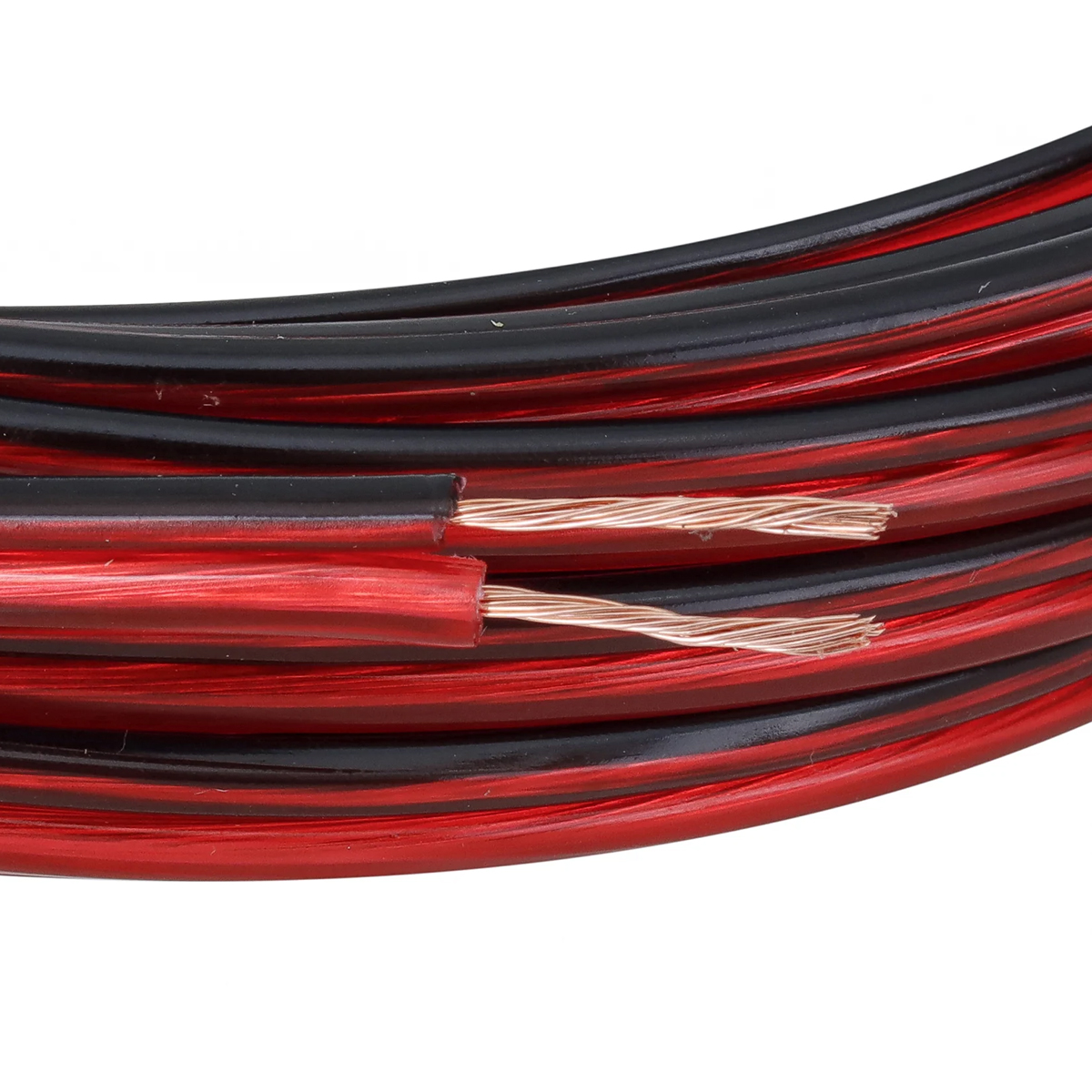 Cordão Paralelo Áudio 300V Pvc 2X1,00Mm Preto/Vermelho 70G 100 Metros - Gp Cabos