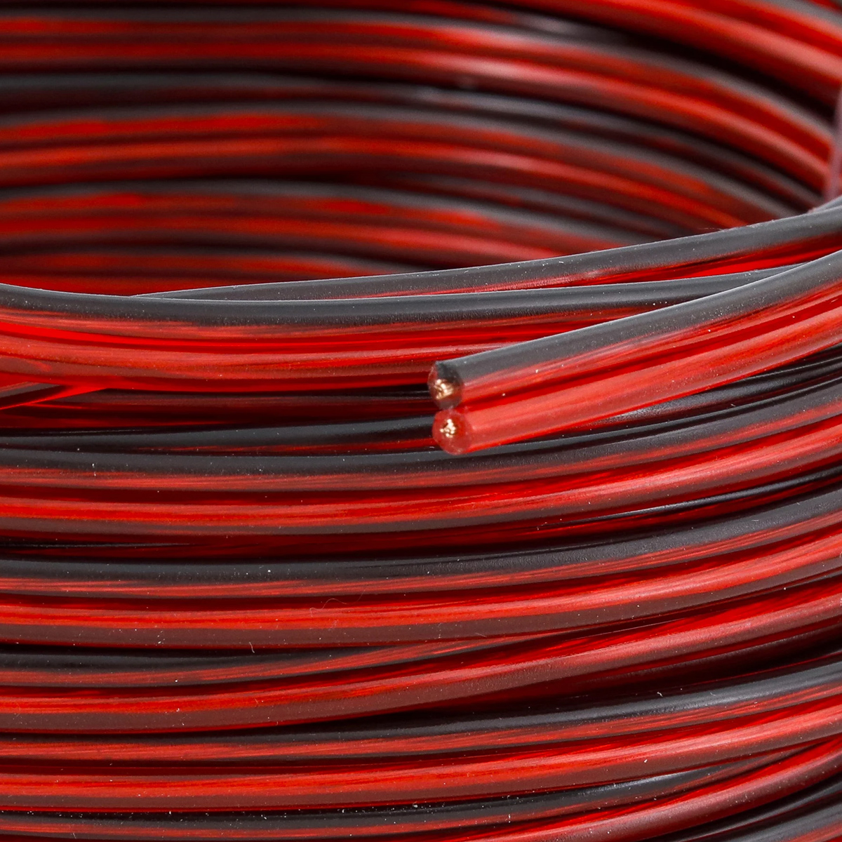 Cordão Paralelo Áudio 300V Pvc 2X2,50Mm Preto/Vermelho 70G 100 Metros - Gp Cabos