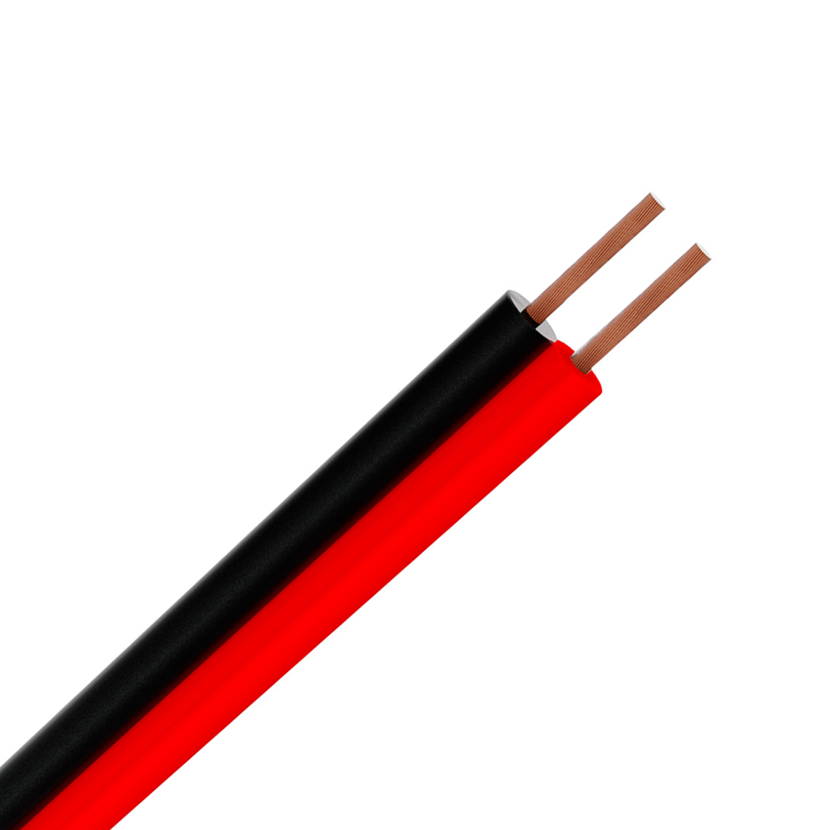 Cordão Paralelo Áudio 300V Pvc 2X2,50Mm Preto/Vermelho 70G 100 Metros - Gp Cabos