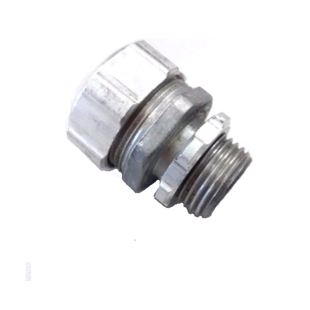Conector Eletroduto Macho Reusável Alumínio 3/4 Polegadas Rosca Bsp Reto Fixo Cmra - Sptf